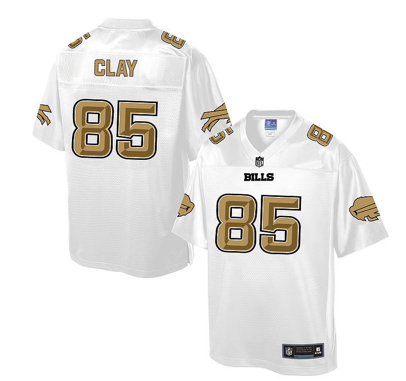 Buffalo Bills #85 Charles Clay White Pro Line Fashion Jersey