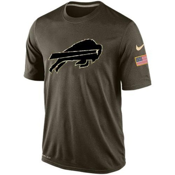 Buffalo Bills Green Camo Salute To Service Team T-Shirt