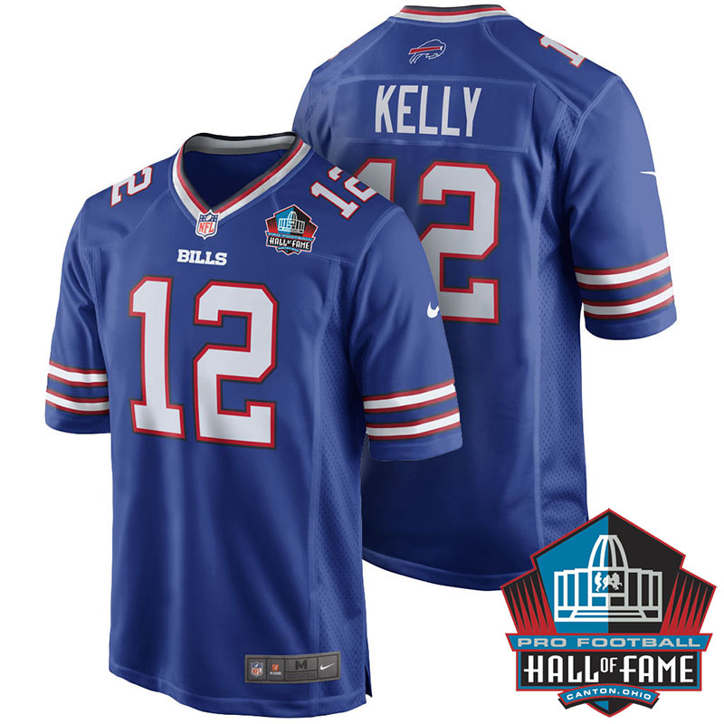 Buffalo Bills #12 Jin Kelly Royal Blue Retired Player Game Jersey