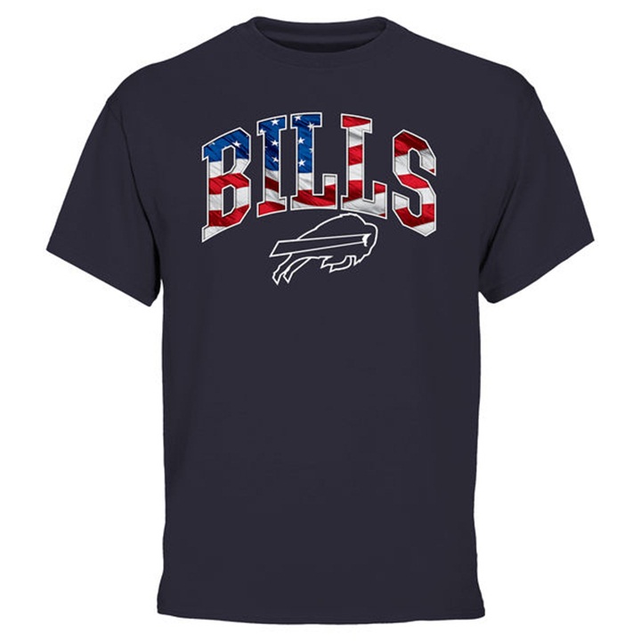 Buffalo Bills Pro Line Navy Banner Wave T-shirt