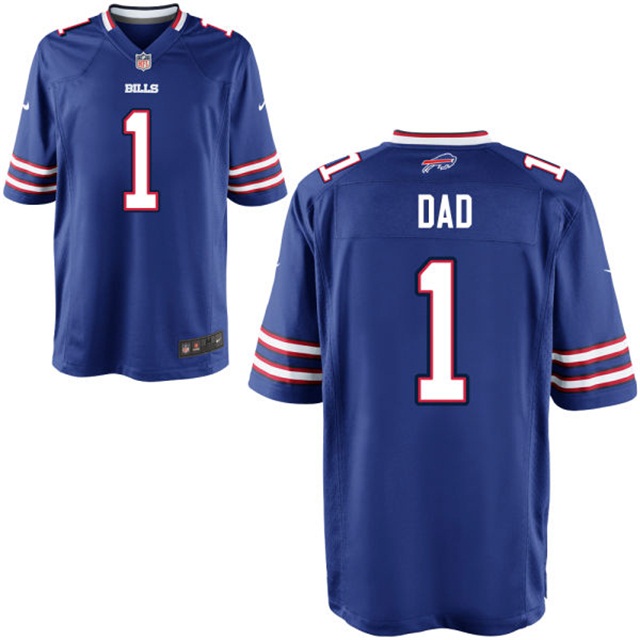 Buffalo Bills Royal Father's Day Gift Number 1 Dad Jersey