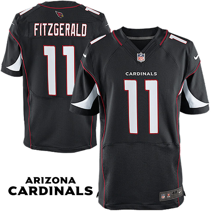 Arizona Cardinals #11 Larry Fitzgerald Black Elite Jersey