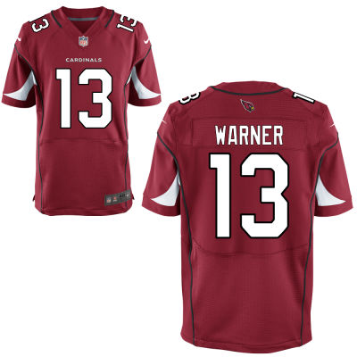 Arizona Cardinals #13 Kurt Warner Red Elite Jersey