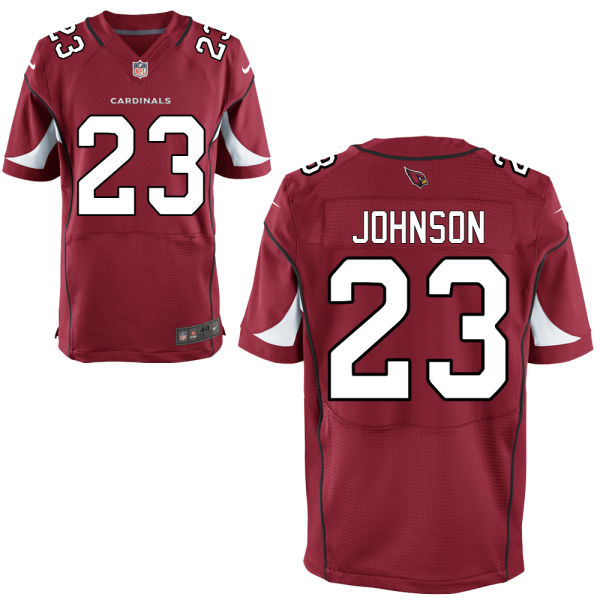 Arizona Cardinals #23 Chris Johnson Red Elite Jersey