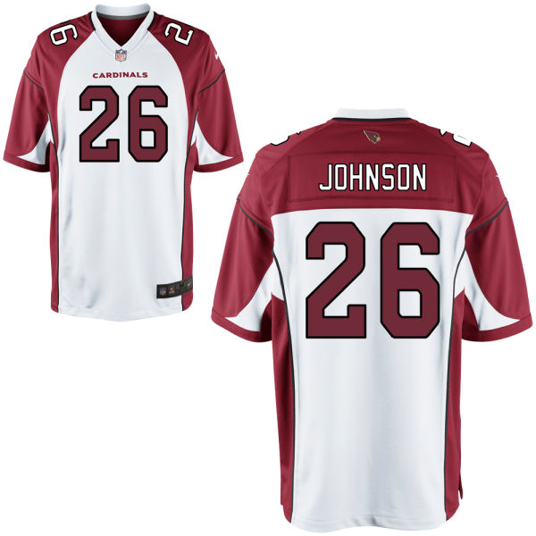 Arizona Cardinals #26 Rashad Johnson White Game Jersey