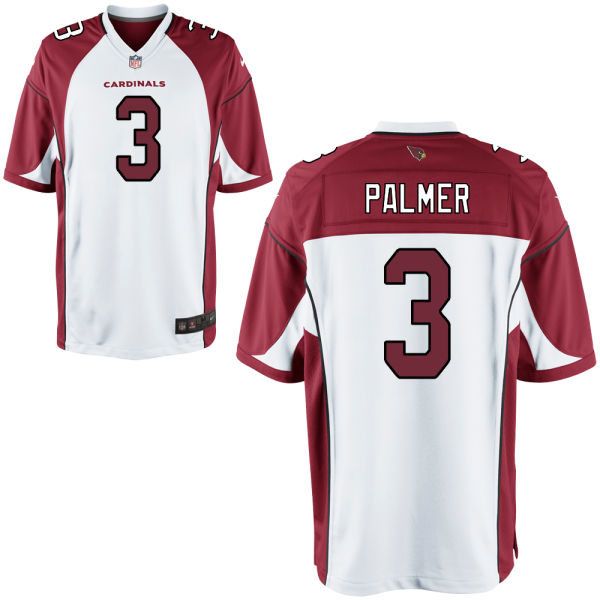 Arizona Cardinals #3 Carson Palmer White Game Jersey