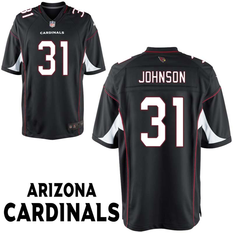 Arizona Cardinals #31 David Johnson Black Game Jersey