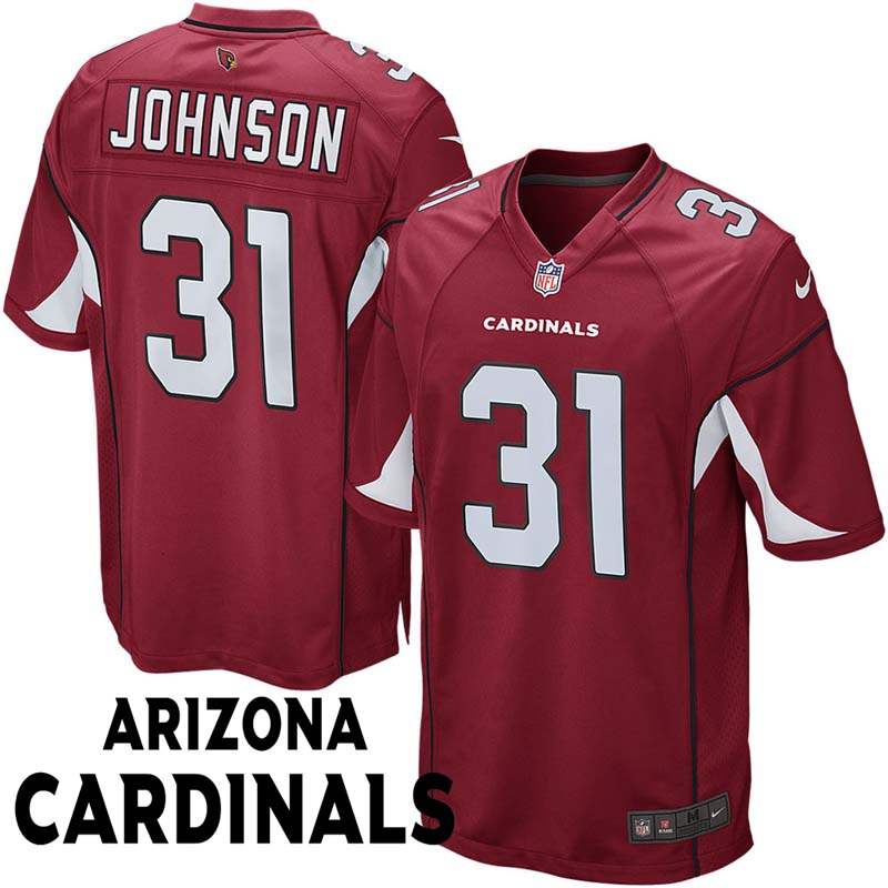 Arizona Cardinals #31 David Johnson Cardinal Game Jersey