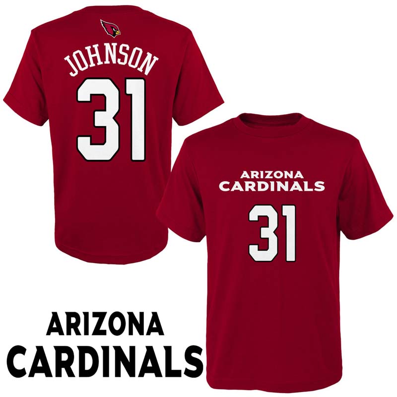 Arizona Cardinals #31 David Johnson Cardinal Name And Number T-Shirt