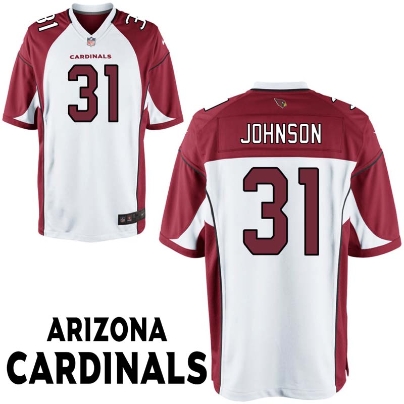 Arizona Cardinals #31 David Johnson White Game Jersey