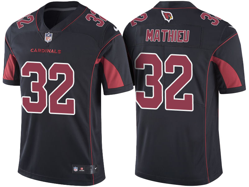 Arizona Cardinals #32 Tyrann Mathieu Black Color Rush Limited Jersey