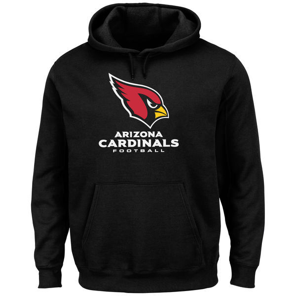 Arizona Cardinals Black Critical Victory Pullover Hoodie