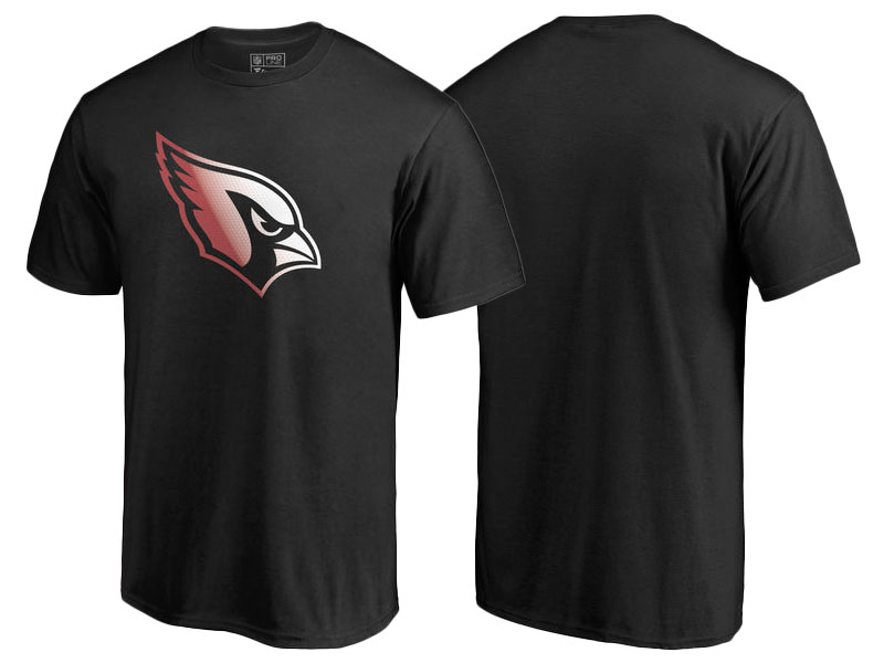 Arizona Cardinals Black Gradient Logo T-Shirt