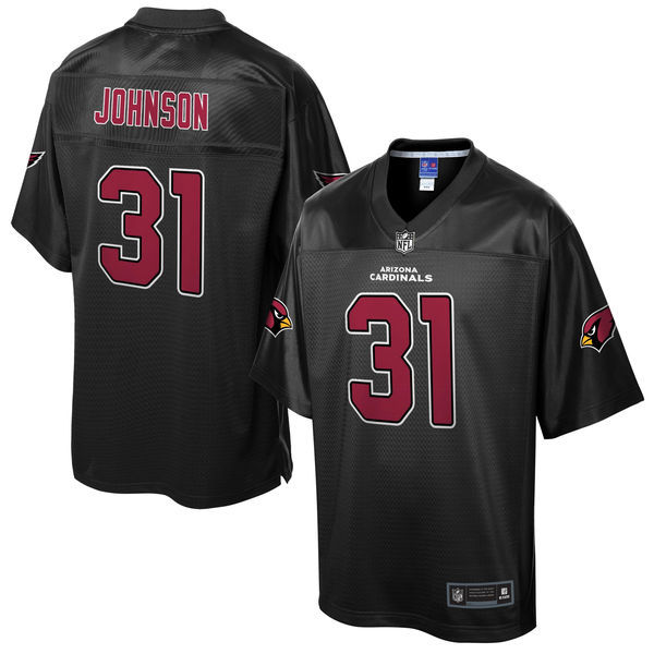 Arizona Cardinals #31 David Johnson Pro Line Black Reverse Fashion Jersey