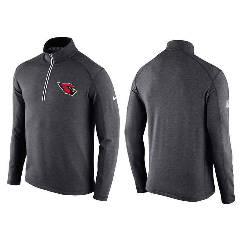 Arizona Cardinals Gray Game Day Half-Zip Knit Performance Tri-Blend Jacket