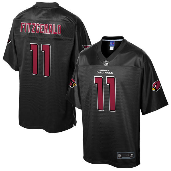 Arizona Cardinals #11 Larry Fitzgerald Pro Line Black Reverse Fashion Jersey