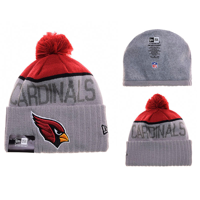 Men's Arizona Cardinals New Era Gray Sport Knit Hat With Pom