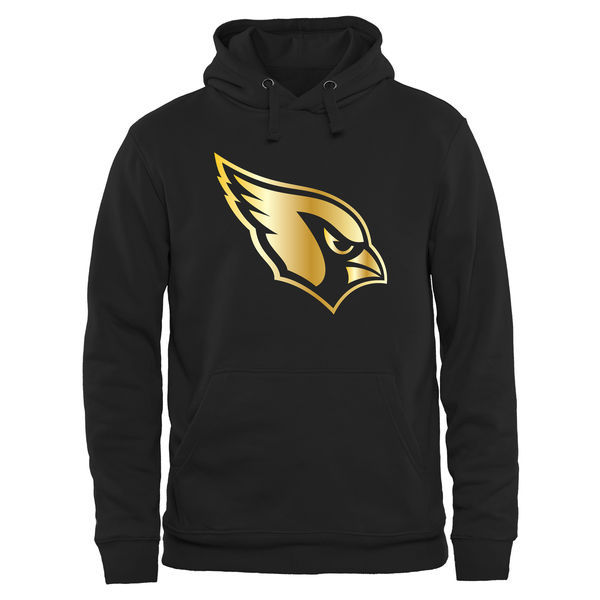 Arizona Cardinals Black Gold Collection Pullover Performance Hoodie