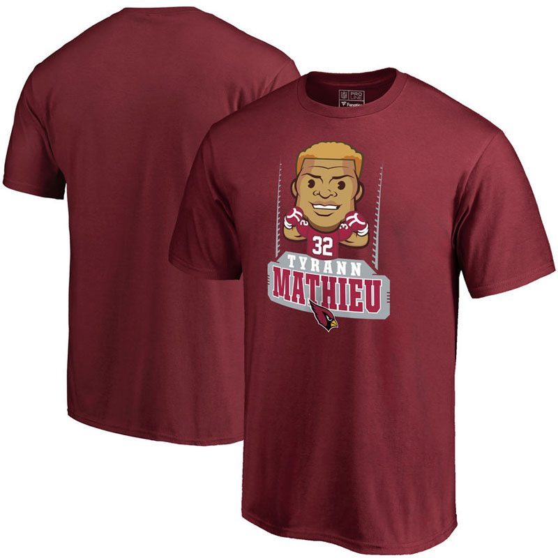 Arizona Cardinals Tyrann Mathieu Cardinal Pro Line Emoji Player T-Shirt