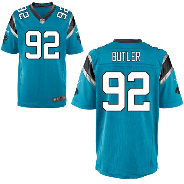 Carolina Panthers #92 Vernon Butler Navy Blue Alternate Elite Jersey