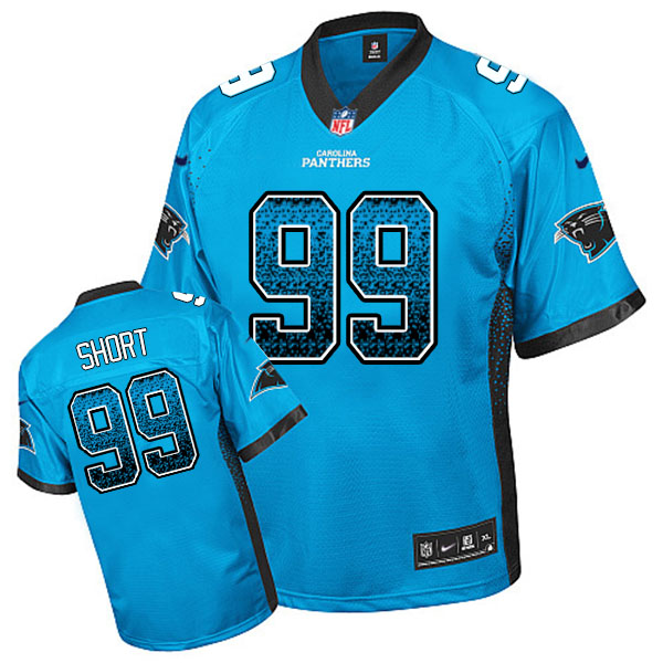 Carolina Panthers #99 Kawann Short Blue Drift Fashion Jersey