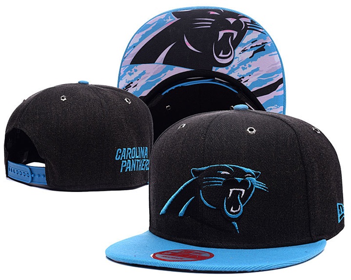 Carolina Panthers Black/Blue New Era Adjustable Hat