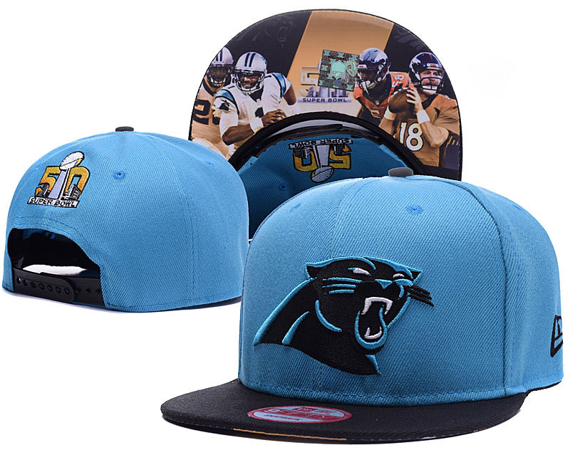 Carolina Panthers Blue Super Bowl Snapback 9FIFTY Adjustable Hat