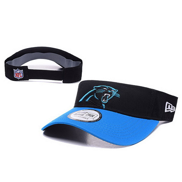 Carolina Panthers New Era Blue Block Adjustable Visor