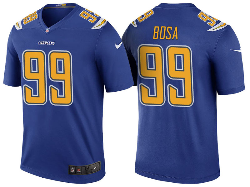 San Diego Chargers #99 Joey Bosa Royal Color Rush Legend Jersey