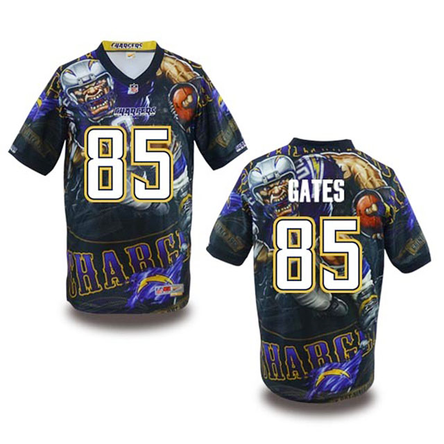 San Diego Chargers #85 Antonio Gates Fanatical Fashion Jersey