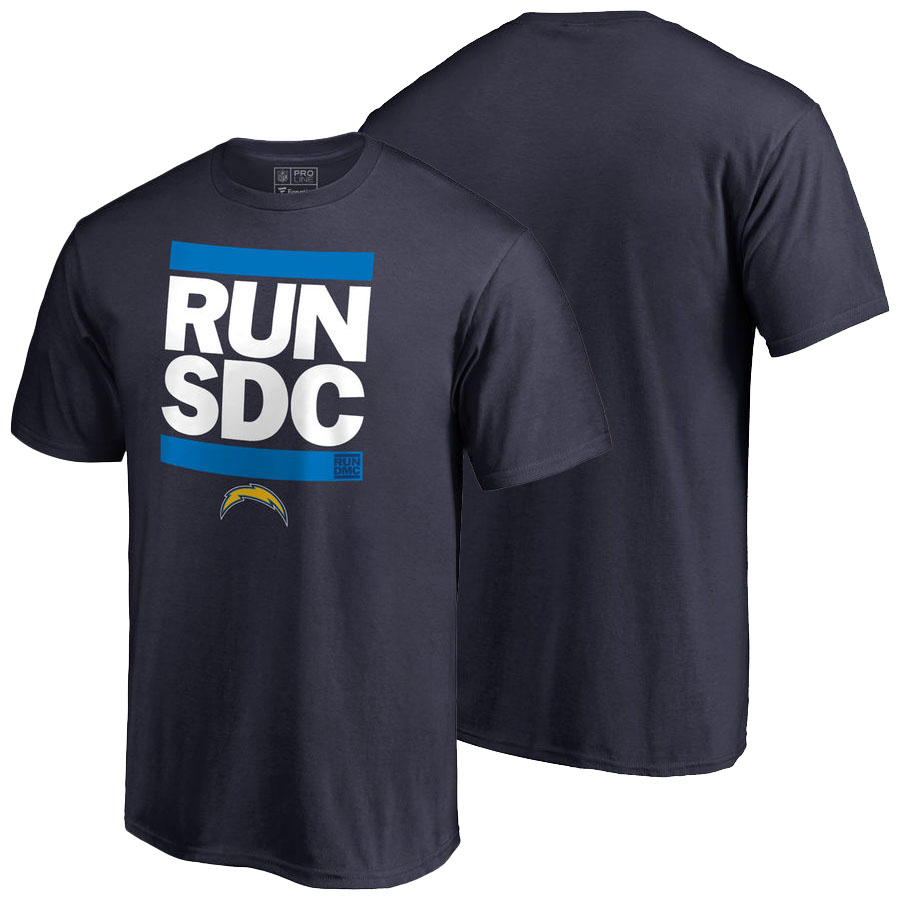 San Diego Chargers Navy Pro Line RUN-CTY T-Shirt