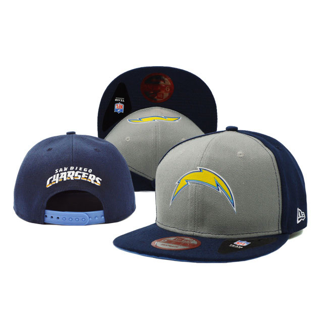 San Diego Chargers New Era Navy Blue/Gray On Field Fitted Snapback Hat