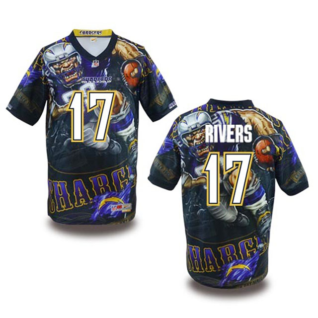 San Diego Chargers #17 Philip Rivers Fanatical Fashion Jersey