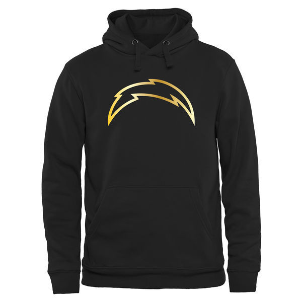 San Diego Chargers Black Gold Collection Pullover Performance Hoodie