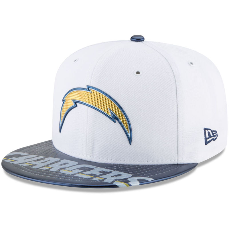 Los Angeles Chargers White 2017 NFL Draft Official On Stage 59FIFTY Fitted Hat