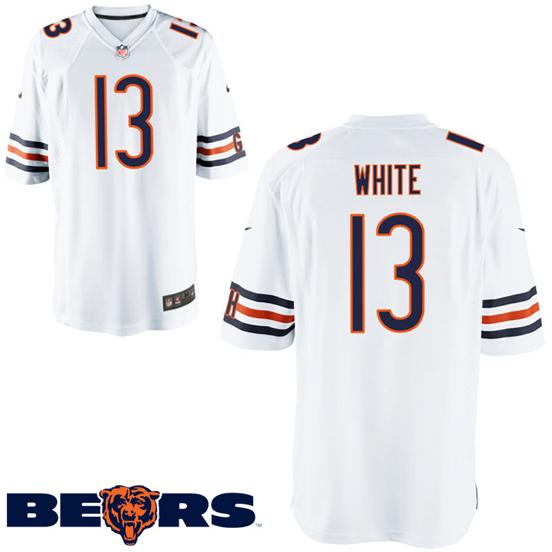 Chicago Bears #13 Kevin White White Game Preseason Game Jersey