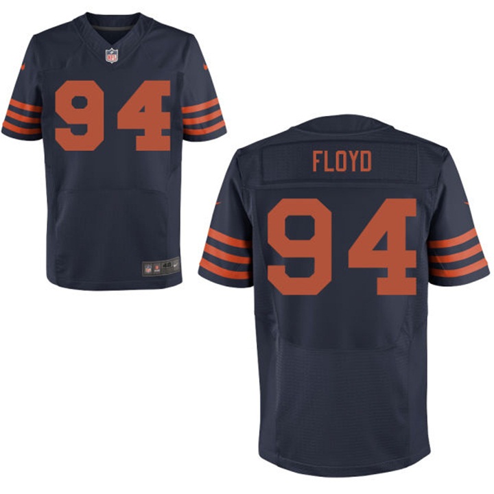 Chicago Bears #94 Leonard Floyd Navy Alternate Elite Jersey