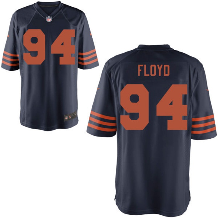 Chicago Bears #94 Leonard Floyd Navy Alternate Game Jersey