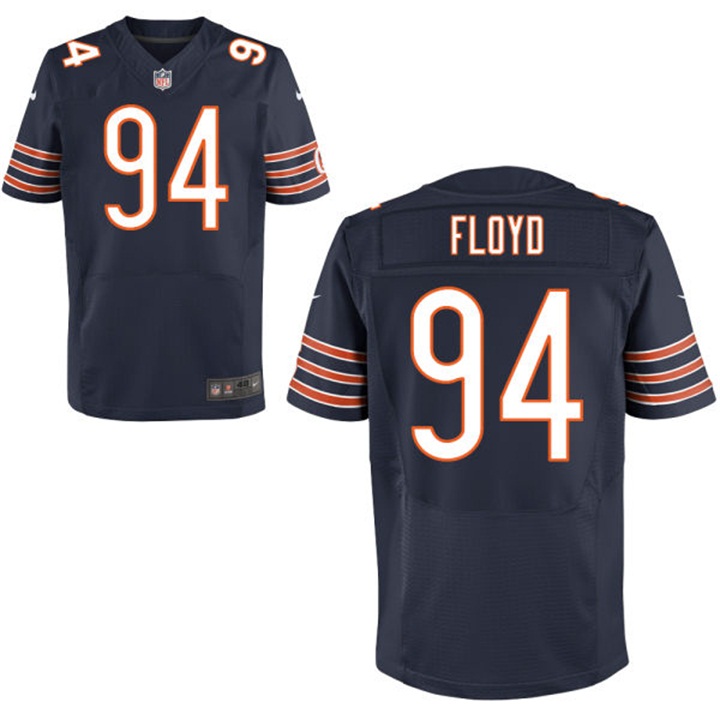 Chicago Bears #94 Leonard Floyd Navy Elite Jersey