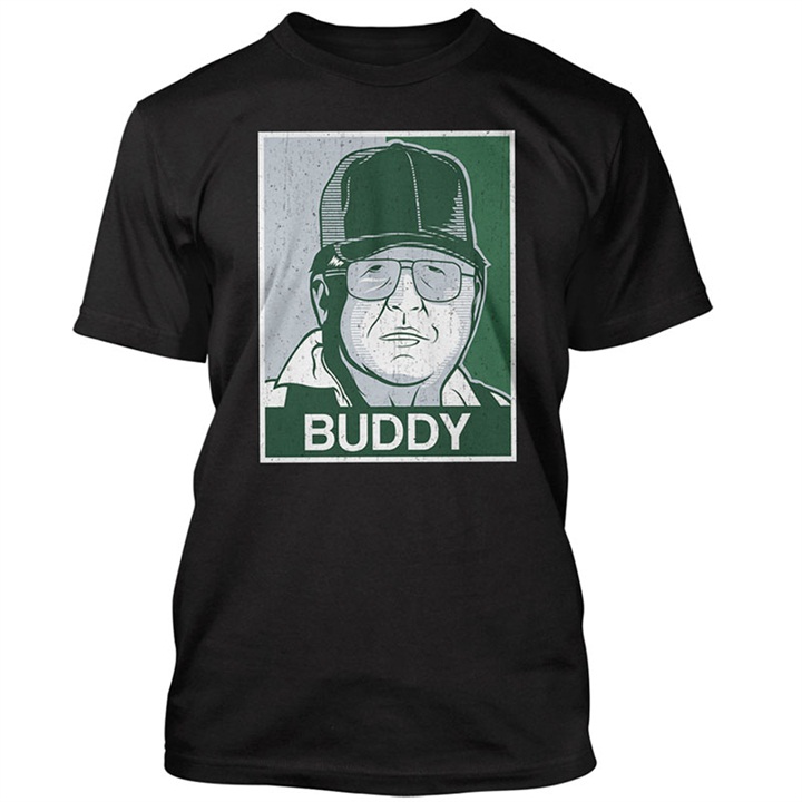 Buddy Ryan Black Mourned Coach T-shirt