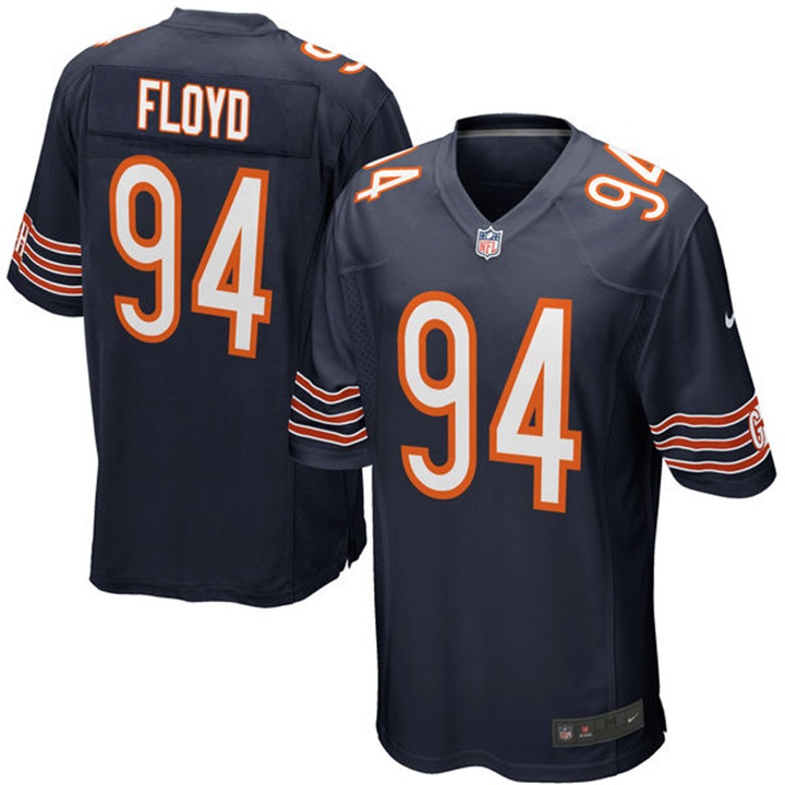 Chicago Bears #94 Leonard Floyd Navy 2016 Draft Pick Game Jersey