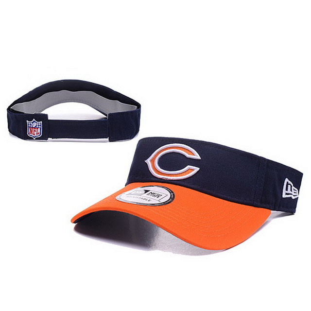 Chicago Bears New Era Orange Block Adjustable Visor