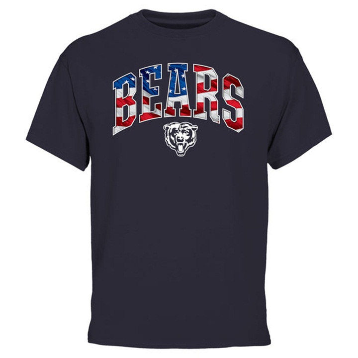 Chicago Bears Pro Line Navy Banner Wave T-shirt