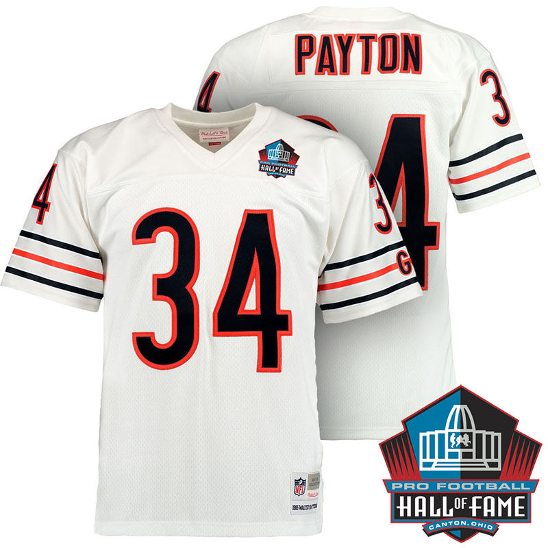 Chicago Bears #34 Walter Payton White Retired Player Replica Jersey