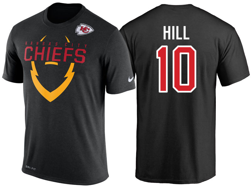 Kansas City Chiefs #10 Tyreek Hill Black Legend Icon Dri-FIT T-Shirt