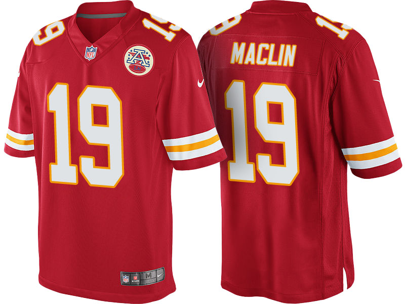 Kansas City Chiefs #19 Jeremy Maclin Red Color Rush Limited Jersey - Light Up Thursday Night