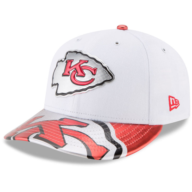 Kansas City Chiefs White 2017 NFL Draft Official On Stage Low Profile 59FIFTY Fitted Hat