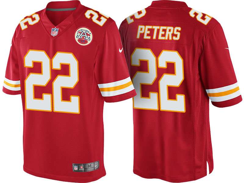 Kansas City Chiefs #22 Marcus Peters Red Color Rush Limited Jersey - Light Up Thursday Night