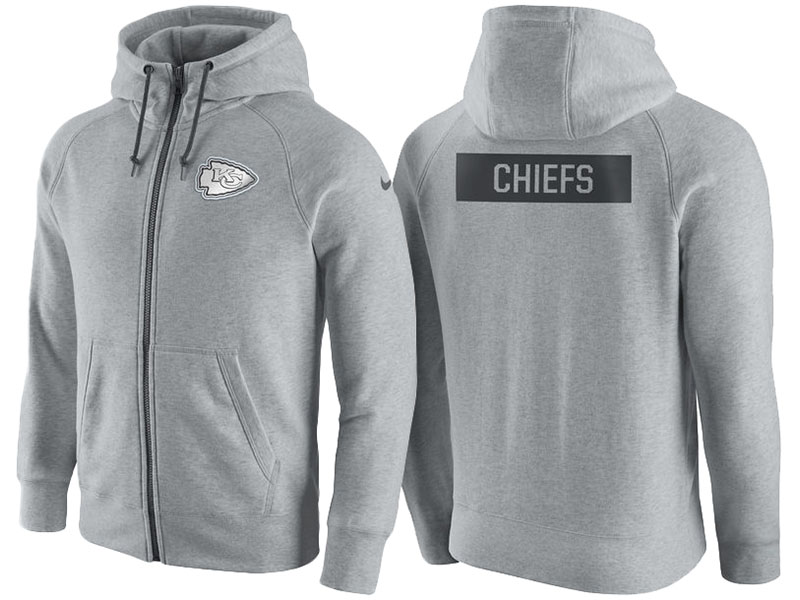 Kansas City Chiefs 2016 Gridiron Gray 2.0 Full-Zip Hoodie