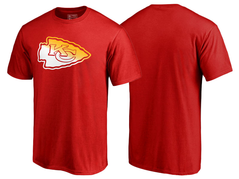 Kansas City Chiefs Red Gradient Logo T-Shirt